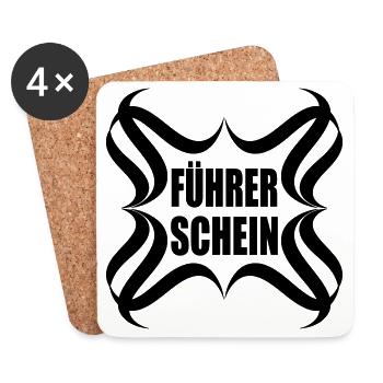 Congratulations driver's license passed - Coasters (set of 4) - white - Front