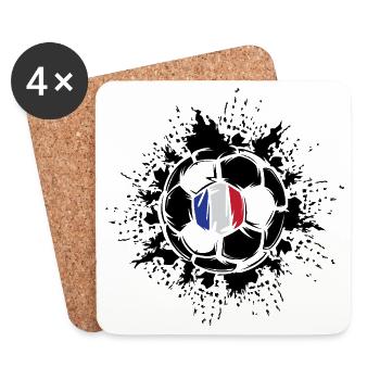 Ball explosion France football team - Coasters (set of 4) - white - Front