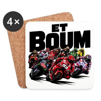 ET BOUM - Dessous de verre (lot de 4) - blanc - Devant
