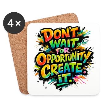 Don-t_wait_ - Coasters (set of 4) - white - Front