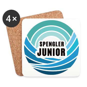 Spengler Junior Nachfolger Sohn Kind Junge - Untersetzer (4er-Set) - Weiß - Vorne