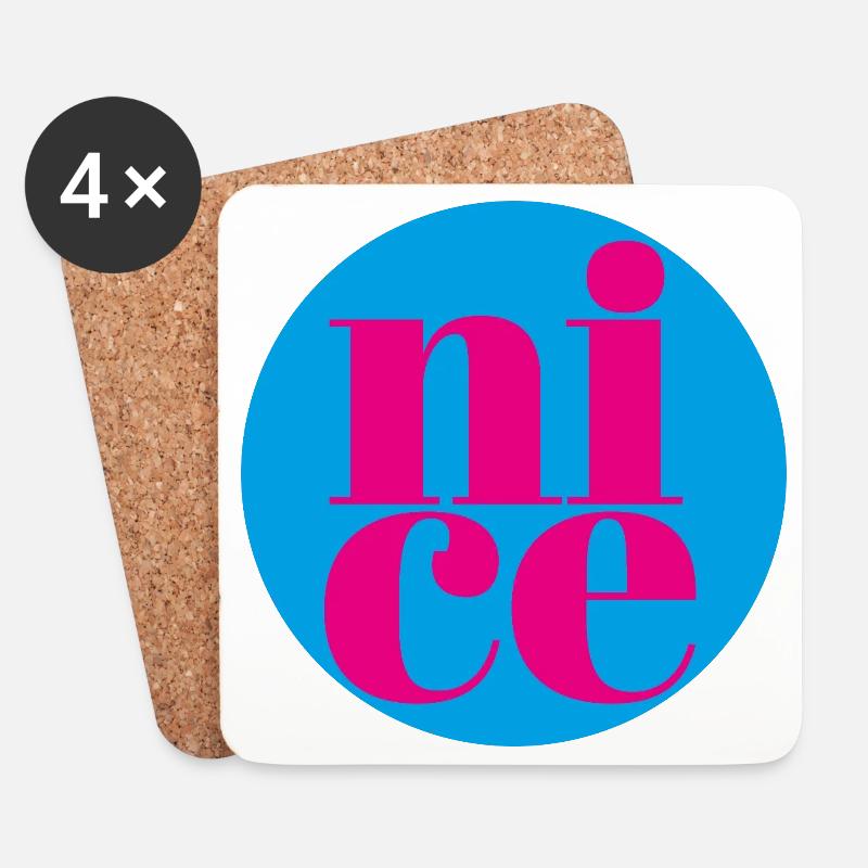 nice - Coasters (set of 4) - white