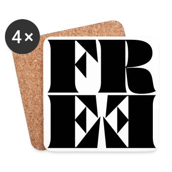 Free - Coasters (set of 4) - white - Front
