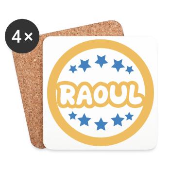 Cadeau Raoul - Dessous de verre (lot de 4) - blanc - Devant
