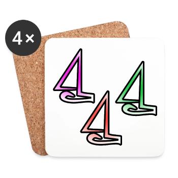 Voile - Dessous de verre (lot de 4) - blanc - Devant
