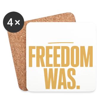 Money Goal Freedom Mindset Entrepreneur Freedom - Coasters (set of 4) - white - Front