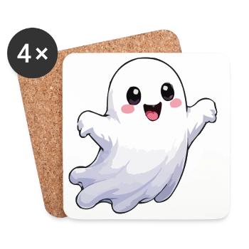 Ghost Comic Fun - Coasters (set of 4) - white - Front