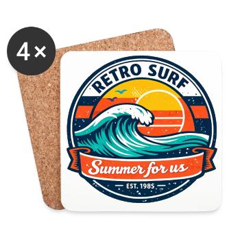 Summer for us - Coasters (set of 4) - white - Front