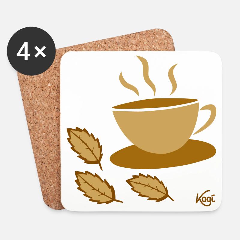 Teacup2 - Coasters (set of 4) - white