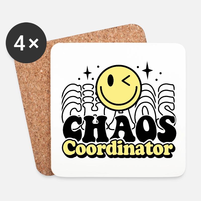 Koordinator - Untersetzer (4er-Set) - Weiß