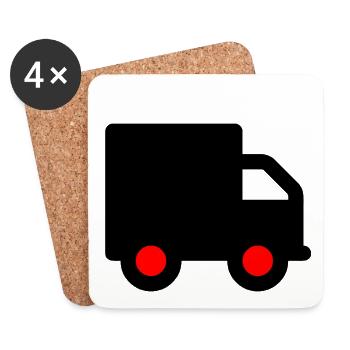 Truck - Untersetzer (4er-Set) - Weiß - Vorne