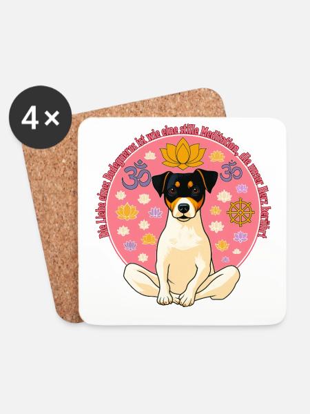 Yoga Bodeguero - Untersetzer (4er-Set) - Weiß