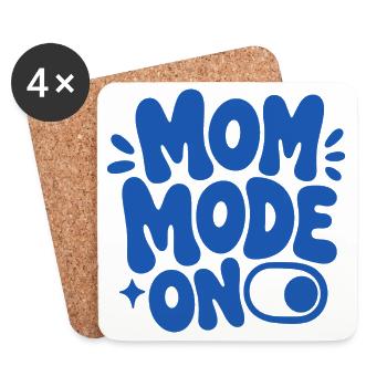 Mode maman sur la drôle de maman qui dit - Dessous de verre (lot de 4) - blanc - Devant