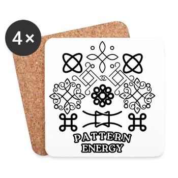 Pattern Energy - Coasters (set of 4) - white - Front