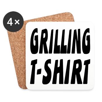 Griller - Dessous de verre (lot de 4) - blanc - Devant