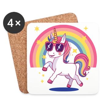 Unicorn - Coasters (set of 4) - white - Front