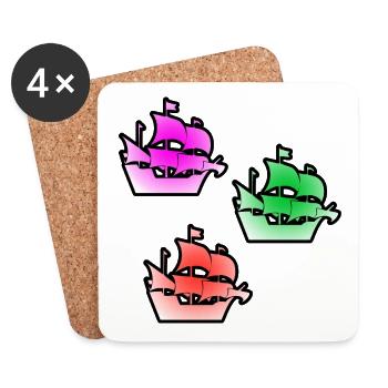 Sail - Coasters (set of 4) - white - Front