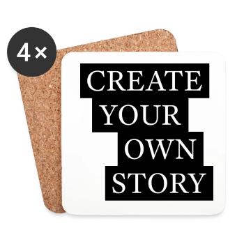 Create Your Own Story Statement - Untersetzer (4er-Set) - Weiß - Vorne
