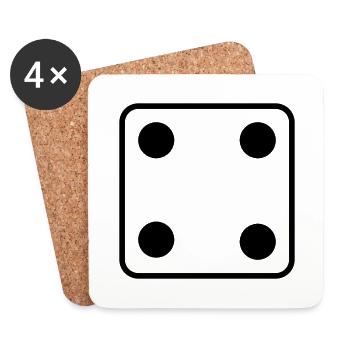 Sagt - Untersetzer (4er-Set) - Weiß - Vorne