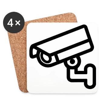 Camera - Coasters (set of 4) - white - Front