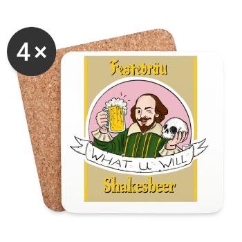 Festebräu - Untersetzer (4er-Set) - Weiß - Vorne
