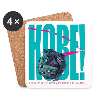 KOBE ! Calculée Sky Nade - Dessous de verre (lot de 4) - blanc - Devant