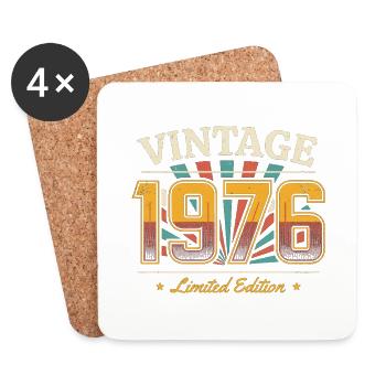 Vintage 1976 Limited Edition - Coasters (set of 4) - white - Front