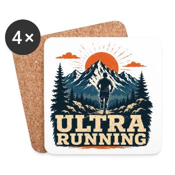 Ultra Running - Coasters (set of 4) - white - Front
