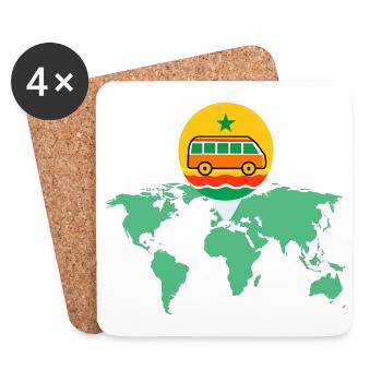 Senegal - Coasters (set of 4) - white - Front