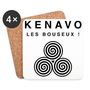 T-shirt Le Créateur Kenavo Les Bouseux Dupontel - Dessous de verre (lot de 4) - blanc - Devant