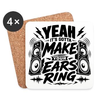 Music that makes the festival moment unforgettable - Coasters (set of 4) - white - Front