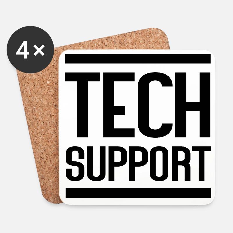 Tech Support - Coasters (set of 4) - white