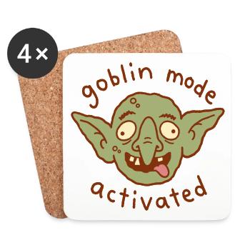 Goblin Mode Activated - Coasters (set of 4) - white - Front