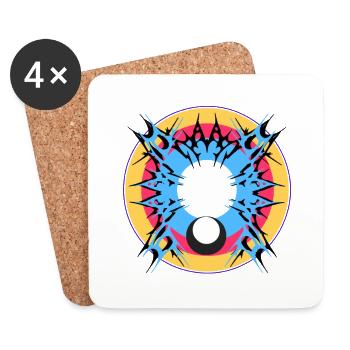 Portal of Energy - Coasters (set of 4) - white - Front