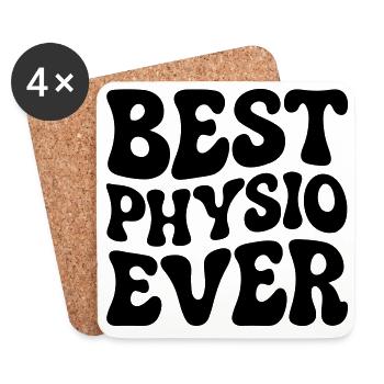 Bester Physiotherapeut - Untersetzer (4er-Set) - Weiß - Vorne