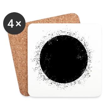 Gothic moon Design T-Shirt - Coasters (set of 4) - white - Front
