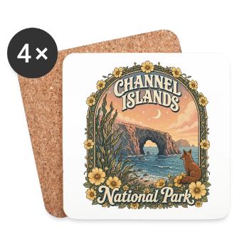 Channel Islands National Park, USA, California - Coasters (set of 4) - white - Front
