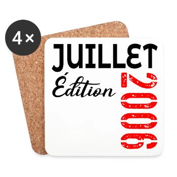 Juillet 2006 - 20e Anniversaire - Dessous de verre (lot de 4) - blanc - Devant