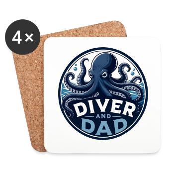 DAD - Coasters (set of 4) - white - Front