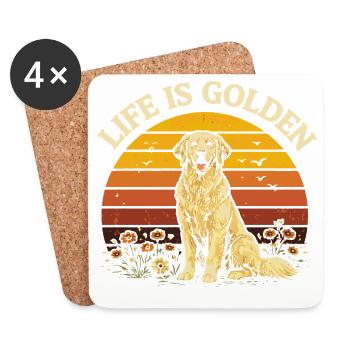 Barbecue Weekend Weather | Retro Grill Humor - Coasters (set of 4) - white - Front