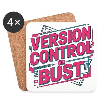 Mobile App Developer Version Control Mobile Coding - Untersetzer (4er-Set) - Weiß - Vorne
