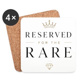 Luxury Minimalism Reserved For The Rare Design - Coasters (set of 4) - white - Front