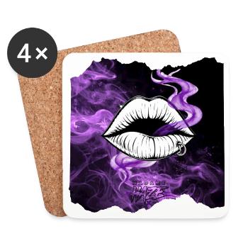 Madame Haze-PurpleSmoke | SailorsYarn by Cap´nKush - Untersetzer (4er-Set) - Weiß - Vorne