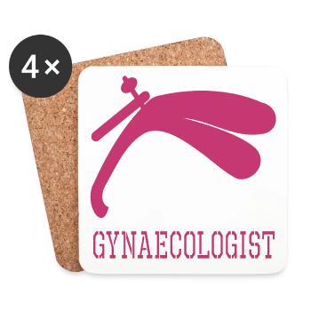 Gynaecologist - Coasters (set of 4) - white - Front