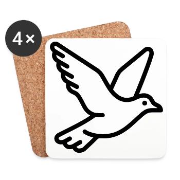 Seagull - Coasters (set of 4) - white - Front