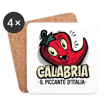 Calabria Chili Charme - Untersetzer (4er-Set) - Weiß - Vorne