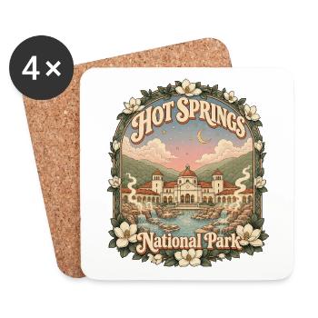 Hot Springs National Park, USA, Arkansas Hiking - Coasters (set of 4) - white - Front
