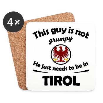 Red Eagle Tyrol - Coasters (set of 4) - white - Front