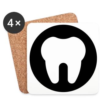 Dentist, Dentist, Dentist - Coasters (set of 4) - white - Front