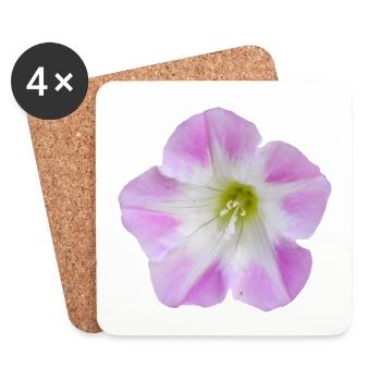 Pink_Field_Bindweed_Morning_Glory_Flower - Untersetzer (4er-Set) - Weiß - Vorne